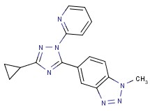 5-(3-cyclopropyl-1-pyridin-2-yl-1H-1,2,4-triazol-5-yl)-1-methyl-1H-1,2,3-benzotriazole