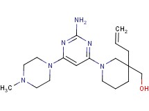 {3-allyl-1-[2-amino-6-(4-methyl-1-piperazinyl)-4-pyrimidinyl]-3-piperidinyl}methanol