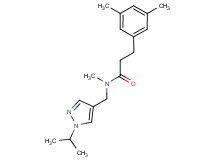 3-(3,5-dimethylphenyl)-N-[(1-isopropyl-1H-pyrazol-4-yl)methyl]-N-methylpropanamide