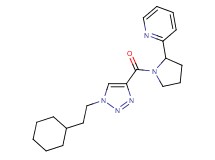2-(1-{[1-(2-cyclohexylethyl)-1H-1,2,3-triazol-4-yl]carbonyl}-2-pyrrolidinyl)pyridine