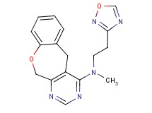 N-methyl-N-[2-(1,2,4-oxadiazol-3-yl)ethyl]-5,11-dihydro[1]benzoxepino[3,4-d]pyrimidin-4-amine
