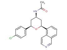 N-[(2R*,4R*,6S*)-2-(4-chlorophenyl)-6-isoquinolin-5-yltetrahydro-2H-pyran-4-yl]acetamide
