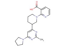 2-{3-[2-methyl-6-(1-pyrrolidinyl)-4-pyrimidinyl]-1-piperidinyl}nicotinic acid