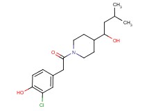 2-chloro-4-{2-[4-(1-hydroxy-3-methylbutyl)-1-piperidinyl]-2-oxoethyl}phenol