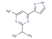 2-isopropyl-4-methyl-6-(1H-pyrazol-3-yl)pyrimidine
