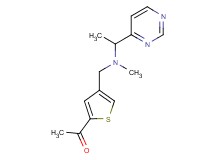 1-(4-{[methyl(1-pyrimidin-4-ylethyl)amino]methyl}-2-thienyl)ethanone