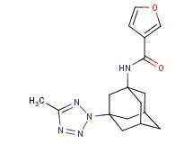N-[3-(5-methyl-2H-tetrazol-2-yl)-1-adamantyl]-3-furamide