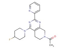 7-acetyl-4-(4-fluoropiperidin-1-yl)-2-pyridin-2-yl-5,6,7,8-tetrahydropyrido[3,4-d]pyrimidine