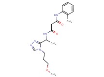 N-{1-[4-(3-methoxypropyl)-4H-1,2,4-triazol-3-yl]ethyl}-N'-(2-methylphenyl)malonamide