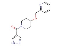 2-({[1-(1H-pyrazol-4-ylcarbonyl)piperidin-4-yl]oxy}methyl)pyridine
