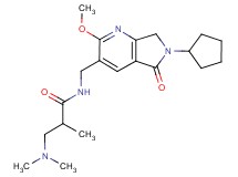 N-[(6-cyclopentyl-2-methoxy-5-oxo-6,7-dihydro-5H-pyrrolo[3,4-b]pyridin-3-yl)methyl]-3-(dimethylamino)-2-methylpropanamide