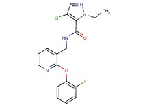 4-chloro-1-ethyl-N-{[2-(2-fluorophenoxy)pyridin-3-yl]methyl}-1H-pyrazole-5-carboxamide