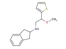 2,3-dihydro-1H-inden-2-yl[2-methoxy-2-(2-thienyl)ethyl]amine