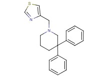 3,3-diphenyl-1-(1,3-thiazol-4-ylmethyl)piperidine