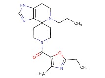 1'-[(2-ethyl-4-methyl-1,3-oxazol-5-yl)carbonyl]-5-propyl-1,5,6,7-tetrahydrospiro[imidazo[4,5-c]pyridine-4,4'-piperidine]