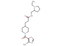 N-[(1-ethyl-2-pyrrolidinyl)methyl]-3-{1-[(4-methyl-1,3-oxazol-5-yl)carbonyl]-4-piperidinyl}propanamide
