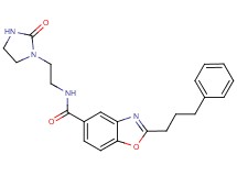 N-[2-(2-oxo-1-imidazolidinyl)ethyl]-2-(3-phenylpropyl)-1,3-benzoxazole-5-carboxamide