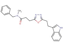N-benzyl-3-{5-[2-(1H-indol-3-yl)ethyl]-1,3,4-oxadiazol-2-yl}-N-methylpropanamide