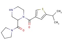 1-[(5-isopropyl-3-thienyl)carbonyl]-2-(1-pyrrolidinylcarbonyl)piperazine