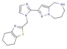 2-[1-(4,5,6,7-tetrahydro-1,3-benzothiazol-2-ylmethyl)-1H-imidazol-2-yl]-5,6,7,8-tetrahydro-4H-pyrazolo[1,5-a][1,4]diazepine hydrochloride