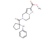 methyl 5-[(1-anilinocyclopentyl)carbonyl]-4,5,6,7-tetrahydropyrazolo[1,5-a]pyrazine-2-carboxylate