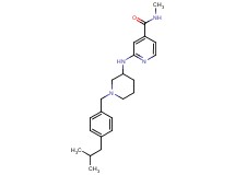 2-{[1-(4-isobutylbenzyl)-3-piperidinyl]amino}-N-methylisonicotinamide