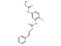 (3E)-N-[2-chloro-5-(propionylamino)phenyl]-4-phenylbut-3-enamide