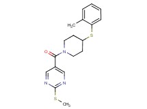 5-({4-[(2-methylphenyl)thio]-1-piperidinyl}carbonyl)-2-(methylthio)pyrimidine