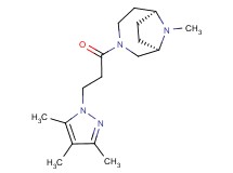 (1R*,6S*)-9-methyl-3-[3-(3,4,5-trimethyl-1H-pyrazol-1-yl)propanoyl]-3,9-diazabicyclo[4.2.1]nonane