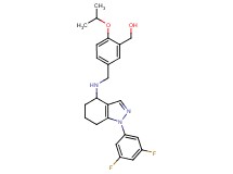 [5-({[1-(3,5-difluorophenyl)-4,5,6,7-tetrahydro-1H-indazol-4-yl]amino}methyl)-2-isopropoxyphenyl]methanol