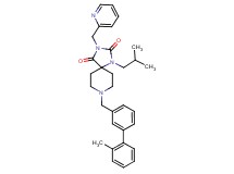 1-isobutyl-8-[(2'-methyl-3-biphenylyl)methyl]-3-(2-pyridinylmethyl)-1,3,8-triazaspiro[4.5]decane-2,4-dione