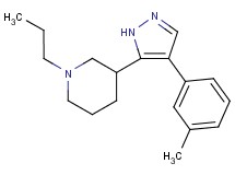 3-[4-(3-methylphenyl)-1H-pyrazol-5-yl]-1-propylpiperidine