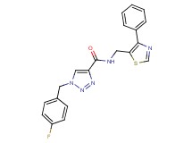 1-(4-fluorobenzyl)-N-[(4-phenyl-1,3-thiazol-5-yl)methyl]-1H-1,2,3-triazole-4-carboxamide