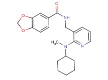 N-({2-[cyclohexyl(methyl)amino]-3-pyridinyl}methyl)-1,3-benzodioxole-5-carboxamide