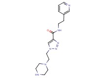 1-(2-piperazin-1-ylethyl)-N-(2-pyridin-3-ylethyl)-1H-1,2,3-triazole-4-carboxamide