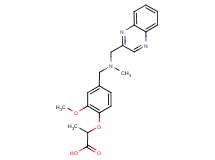 2-(2-methoxy-4-{[methyl(quinoxalin-2-ylmethyl)amino]methyl}phenoxy)propanoic acid