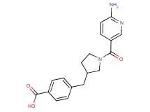 4-({1-[(6-aminopyridin-3-yl)carbonyl]pyrrolidin-3-yl}methyl)benzoic acid