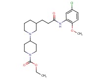 ethyl 3-{3-[(5-chloro-2-methoxyphenyl)amino]-3-oxopropyl}-1,4'-bipiperidine-1'-carboxylate