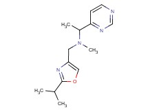 N-[(2-isopropyl-1,3-oxazol-4-yl)methyl]-N-methyl-1-pyrimidin-4-ylethanamine
