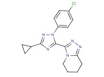3-[1-(4-chlorophenyl)-3-cyclopropyl-1H-1,2,4-triazol-5-yl]-5,6,7,8-tetrahydro[1,2,4]triazolo[4,3-a]pyridine
