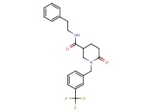6-oxo-N-(2-phenylethyl)-1-[3-(trifluoromethyl)benzyl]-3-piperidinecarboxamide