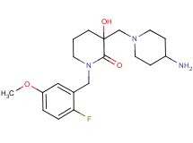 3-[(4-aminopiperidin-1-yl)methyl]-1-(2-fluoro-5-methoxybenzyl)-3-hydroxypiperidin-2-one