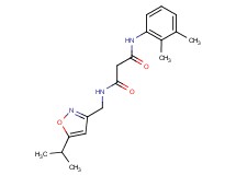 N-(2,3-dimethylphenyl)-N'-[(5-isopropylisoxazol-3-yl)methyl]malonamide