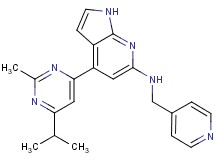 4-(6-isopropyl-2-methylpyrimidin-4-yl)-N-(pyridin-4-ylmethyl)-1H-pyrrolo[2,3-b]pyridin-6-amine