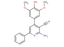 2-amino-4-(4-hydroxy-3,5-dimethoxyphenyl)-6-phenylnicotinonitrile