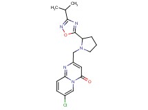 7-chloro-2-{[2-(3-isopropyl-1,2,4-oxadiazol-5-yl)-1-pyrrolidinyl]methyl}-4H-pyrido[1,2-a]pyrimidin-4-one