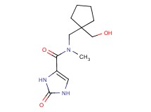 N-{[1-(hydroxymethyl)cyclopentyl]methyl}-N-methyl-2-oxo-2,3-dihydro-1H-imidazole-4-carboxamide