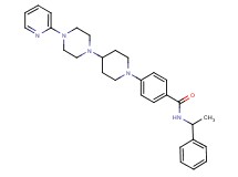 N-(1-phenylethyl)-4-{4-[4-(2-pyridinyl)-1-piperazinyl]-1-piperidinyl}benzamide