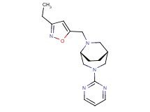 (1R*,5R*)-6-[(3-ethyl-5-isoxazolyl)methyl]-3-(2-pyrimidinyl)-3,6-diazabicyclo[3.2.2]nonane