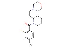 4-{2-[1-(2-fluoro-4-methylbenzoyl)-2-piperidinyl]ethyl}morpholine